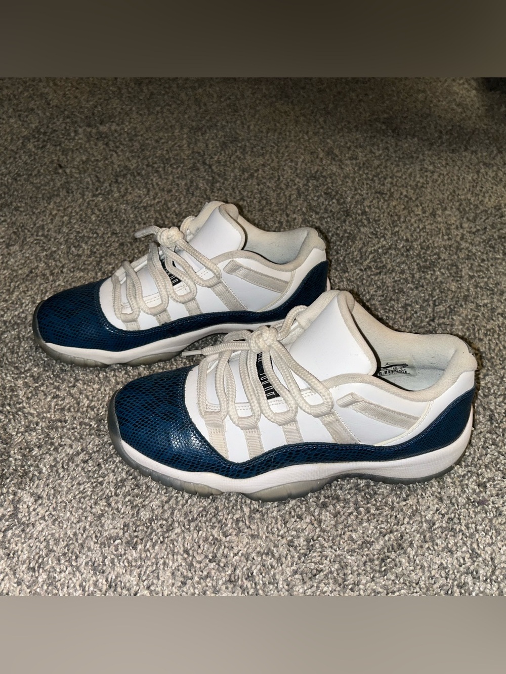 Jordan 11 Low Blue Snakeskin